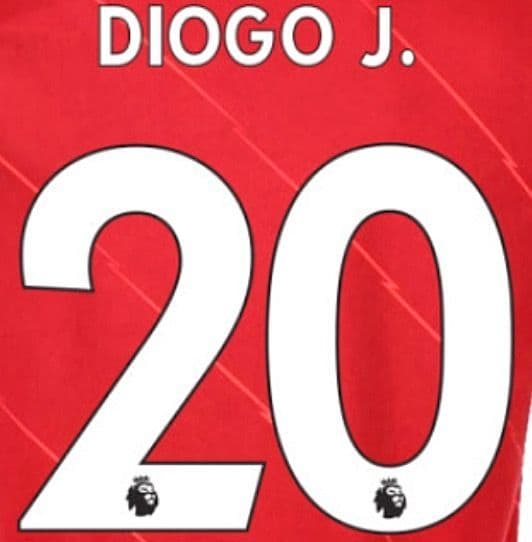 2020-21/22 Liverpool Home & Third Shirt DIOGO J 20 Official