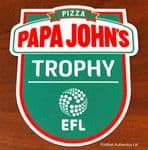 2020-21/22 Papa Johns**EFL CUP**Trophy Official Player Issue Size Football Soccer Badge Patch