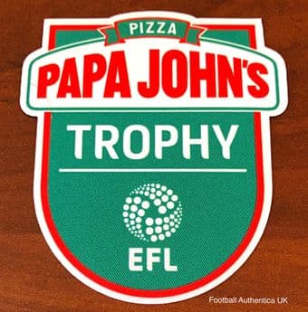 2020-21/22 Papa Johns**EFL CUP**Trophy Official Player Issue Size Football Soccer Badge Patch