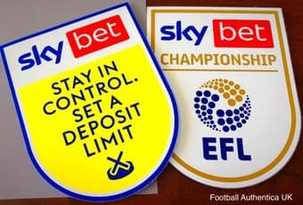 2020-21/22 Sky Bet EFL Championship Official Player Issue Size Football Soccer Badge Patch Set