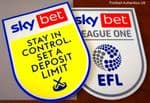 2020-21/22 Sky Bet EFL League One Official Player Issue Size Football Soccer Badge Patch Set