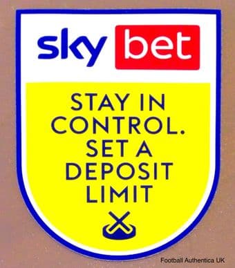 2020-21/22 Sky Bet EFL STAY IN CONTROL Official Player Issue Size Football Soccer Badge Patch