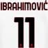 2020-21 AC Milan Away Shirt IBRAHIMOVIC#11 Official Stilscreen Name Number Set