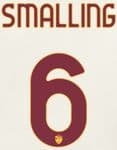 2020-21 AS Roma Away Shirt SMALLING#6 Official Stilscreen Name Number Set
