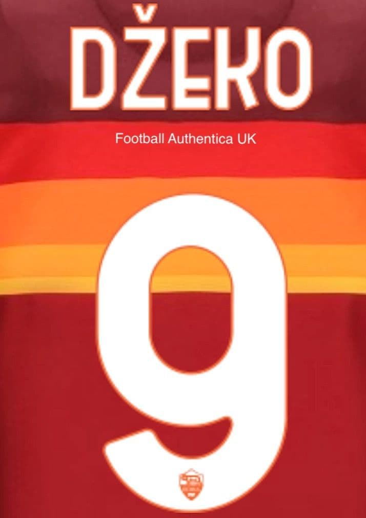2020-21 AS Roma Home/Third Shirt DZEKO 9 Official Stilscreen Name