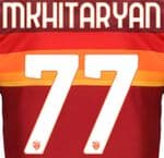 2020-21 AS Roma Home/Third Shirt MKHITARYAN#77 Official Stilscreen Name Number Set