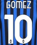 2020-21 Atalanta GOMEZ#10 Home & Third Shirt Official Stilscreen Name Number Set