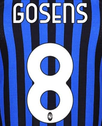 2020-21 Atalanta GOSENS#8 Home & Third Shirt Official Stilscreen Name Number Set