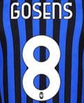 2020-21 Atalanta GOSENS#8 Home & Third Shirt Official Stilscreen Name Number Set