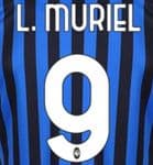 2020-21 Atalanta L.MURIEL#9 Home & Third Shirt Official Stilscreen Name Number Set