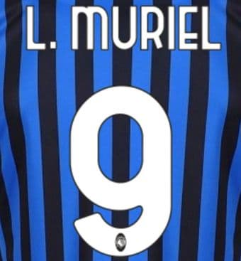 2020-21 Atalanta L.MURIEL#9 Home & Third Shirt Official Stilscreen Name Number Set