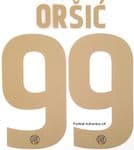 2020-21 Dinamo Zagreb EUROPA LEAGUE Third Shirt ORSIC#99 Official Player Issue Size Name Number Set