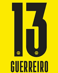 2020-21 Dortmund Home/Third Shirt GUERREIRO#13 Official Player Issue Size Name Number Set