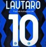 2020-21 Inter Milan LAUTARO#10 Home Shirt Official Player Issue Size Name Number Set