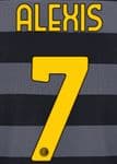 2020-21 Inter Milan Third Shirt ALEXIS#7 Official Stilscreen Name Number Set