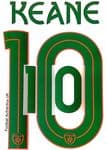 2020-21 Ireland(Republic) HERO SET Away Shirt KEANE#10 Official Football Name Number Set