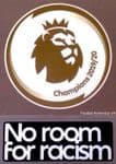 2020-21 Liverpool EPL CHAMPIONS & NO ROOM FOR RACISM Official Player Issue Football Badge Patch Set