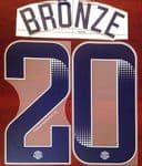 2020-21 Manchester City FA WSL Home/Third Shirt BRONZE#20 Official Name Number Set