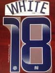 2020-21 Manchester City FA WSL Home/Third Shirt WHITE#18 Official Name Number Set