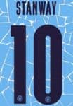 2020-21 Manchester City UWCL*Womens Champions League*Home Shirt STANWAY#10 Official Name Number Set
