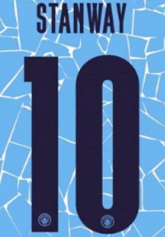 2020-21 Manchester City UWCL*Womens Champions League*Home Shirt STANWAY#10 Official Name Number Set