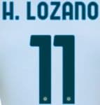 2020-21 Napoli**Serie A & Europa**Away Shirt H.LOZANO#11 Official Player Issue Size Name Number Set