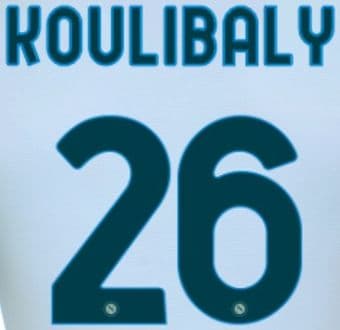 2020-21 Napoli**Serie A & Europa**Away Shirt KOULIBALY#26 Official Player Issue Size Name Number Set