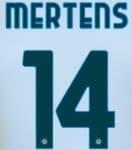 2020-21 Napoli**Serie A & Europa**Away Shirt MERTENS#14 Official Player Issue Size Name Number Set