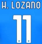 2020-21 Napoli**Serie A & Europa**Home Shirt H.LOZANO#11 Official Player Issue Size Name Number Set
