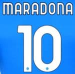 2020-21 Napoli**Serie A & Europa**Home Shirt MARADONA#10 Official Player Issue Size Name Number Set