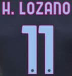 2020-21 Napoli**Serie A & Europa**Third Shirt H.LOZANO#11 Official Player Issue Size Name Number Set