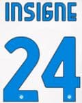 2020-21 Napoli**Special Edition**Fourth Shirt INSIGNE#24 Official Player Issue Size Name Number Set