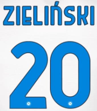 2020-21 Napoli**Special Edition**Fourth Shirt ZIELINSKI#20 Official Player Issue Name Number Set