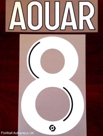 2020-21 Olympique Lyonnais**Lyon** AOUAR#8 Away Shirt Official Player Issue Size Name Number Set
