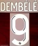 2020-21 Olympique Lyonnais**Lyon** DEMBELE#9 Away Shirt Official Player Issue Size Name Number Set