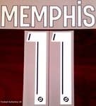 2020-21 Olympique Lyonnais**Lyon** MEMPHIS#11 Away Shirt Official Player Issue Size Name Number Set