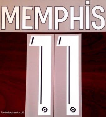 2020-21 Olympique Lyonnais**Lyon** MEMPHIS#11 Away Shirt Official Player Issue Size Name Number Set