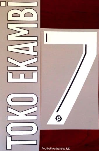2020-21 Olympique Lyonnais*Lyon* TOKO EKAMBI#7 Away Shirt Official Player Issue Size Name Number Set