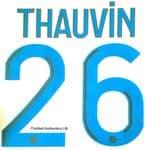 2020-21 Olympique Marseille THAUVIN#26 Home Shirt Official Player Issue Size Name Number Set