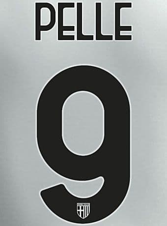 2020-21 Parma Home Shirt PELLE#9 Official Player Issue Size Name Number Set