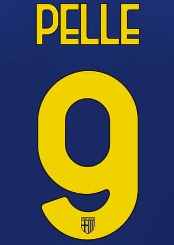 2020-21 Parma Third Shirt PELLE#9 Official Player Issue Size Name Number Set