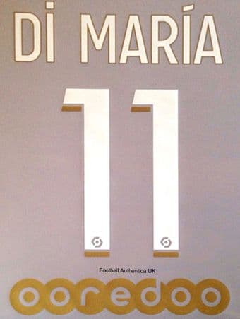 2020-21 PSG Paris DI MARIA#11 Jordan X Third Shirt Official Player Issue Size Name Number Set