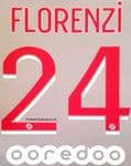 2020-21 PSG Paris FLORENZI#24 Home Shirt Official Player Issue Size Name Number Set