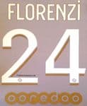 2020-21 PSG Paris FLORENZI#24 Jordan X Third Shirt Official Player Issue Size Name Number Set