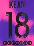 2020-21 PSG Paris KEAN#18 Jordan X Fourth Shirt Official Player Issue Size Name Number Set