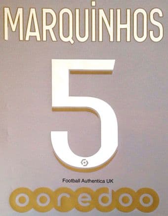 2020-21 PSG Paris MARQUINHOS#5 Jordan X Third Shirt Official Player Issue Size Name Number Set