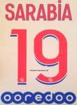 2020-21 PSG Paris SARABIA#19 Away Shirt Official Player Issue Size Name Number Set