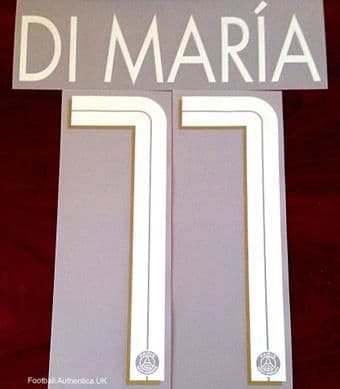 2020-21 PSG Paris UCL Jordan X Third Shirt DI MARIA#11 Official Player Issue Size Name Number Set