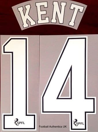 2020-21 Rangers(Glasgow) Home Shirt KENT#14 Official Player Issue Size Name Number Set
