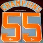 2020-21 Rangers(Glasgow) Third Shirt CHAMPIONS#55 Official Player Issue Size Name Number Set